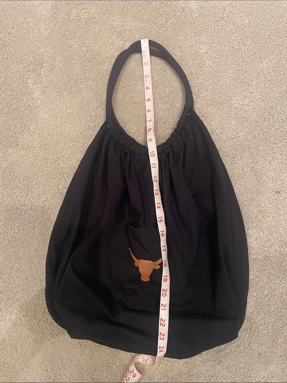 Black Texas Longhorns tote bag or large purse, officially licensed - Picture 7 of 7